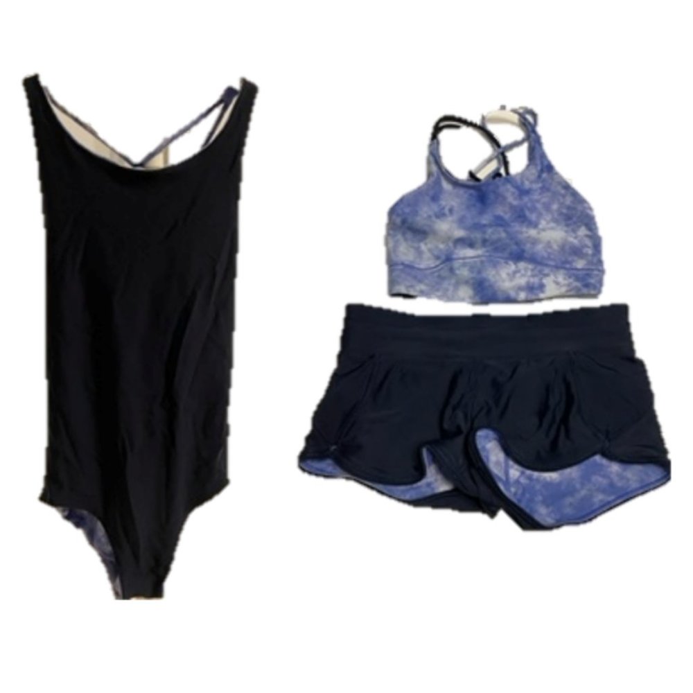AVIVA LULULEMON swimsuit bundle Size 10 (3 pieces) reversible
